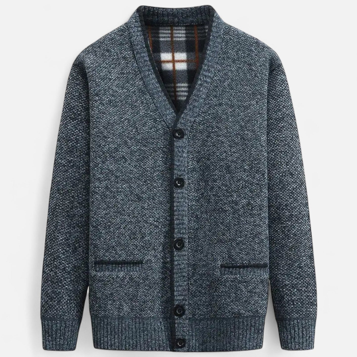 Cardigan homme maille tricotée coupe régulière élégant