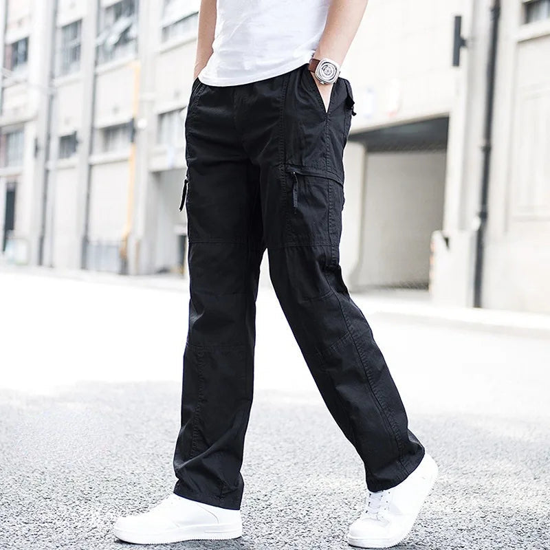 Pantalon cargo homme coton bio 4 voies poches fonctionnelles