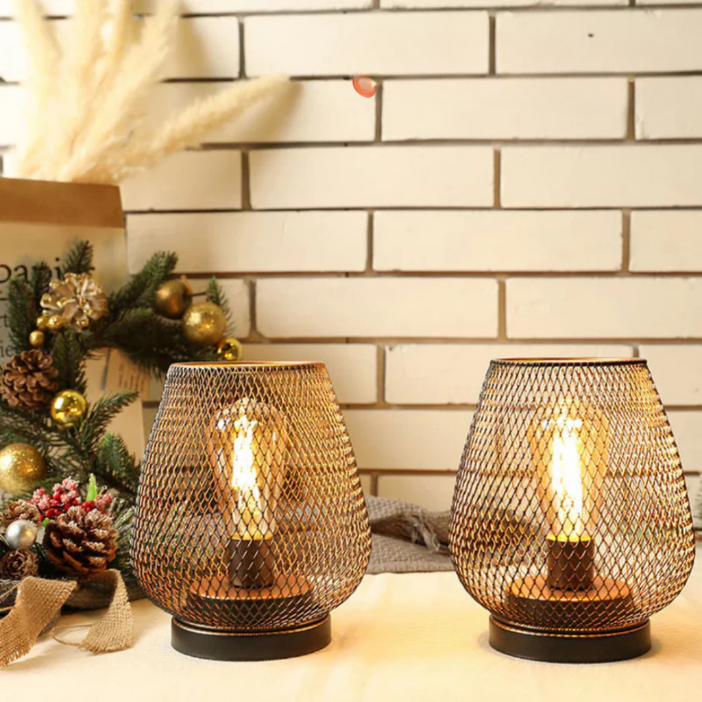 Lanterne lampe de table LED sans fil portable pour intérieur et extérieur