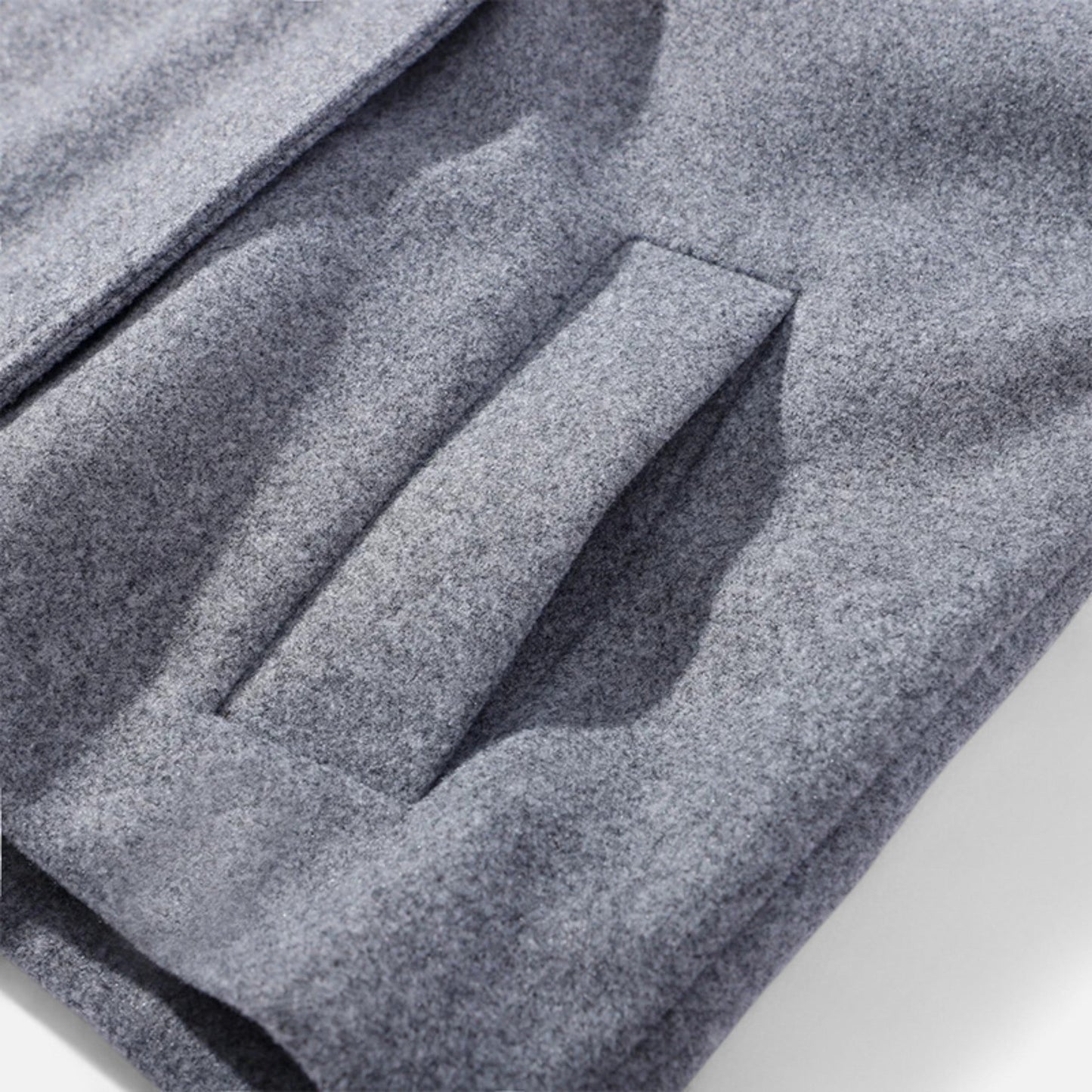 Manteau Court Col Haut Structuré Épaules Tombantes pour Femme