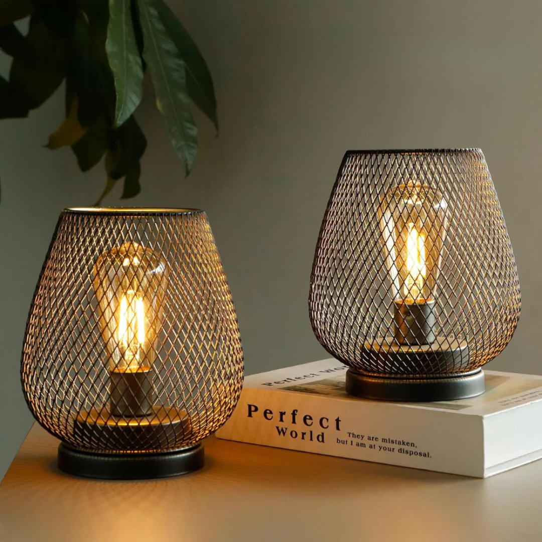 Lanterne lampe de table LED sans fil portable pour intérieur et extérieur