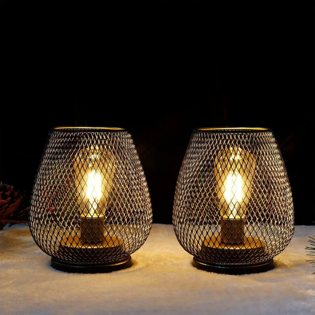 Lanterne lampe de table LED sans fil portable pour intérieur et extérieur