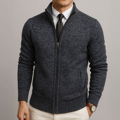 Cardigan homme laine coupe ajustée élégance raffinée hiver