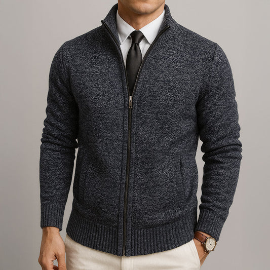 Cardigan homme laine coupe ajustée élégance raffinée hiver