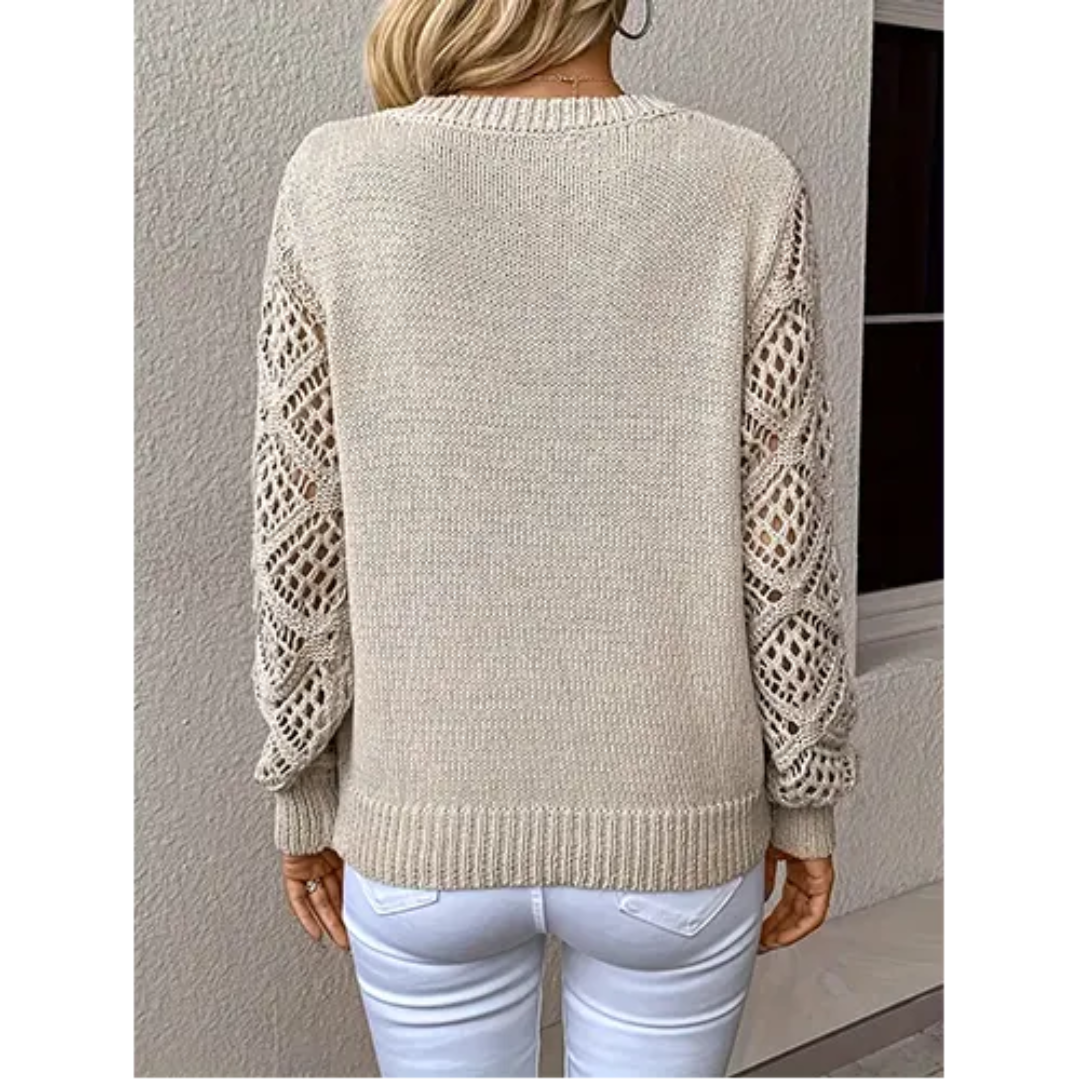 Women's Long-Sleeve V-Neck Sweater
