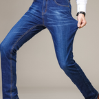 Jeans da uomo a vestibilità aderente in tessuto elasticizzato