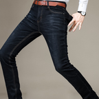 Jeans da uomo a vestibilità aderente in tessuto elasticizzato