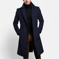 Cappotto classico da uomo monopetto con revers strutturati