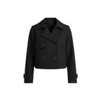 Trench-Coat Court Col Revers Fermeture Croisée pour Femme