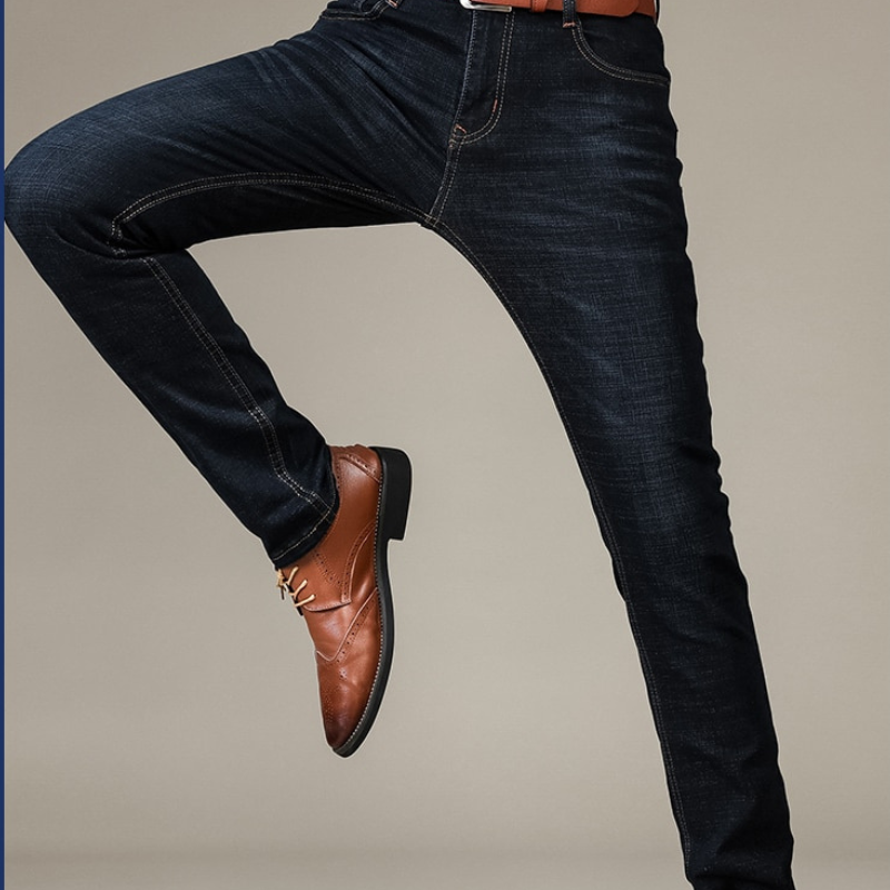 Jean Coupe Cintrée Tissu Extensible pour Homme