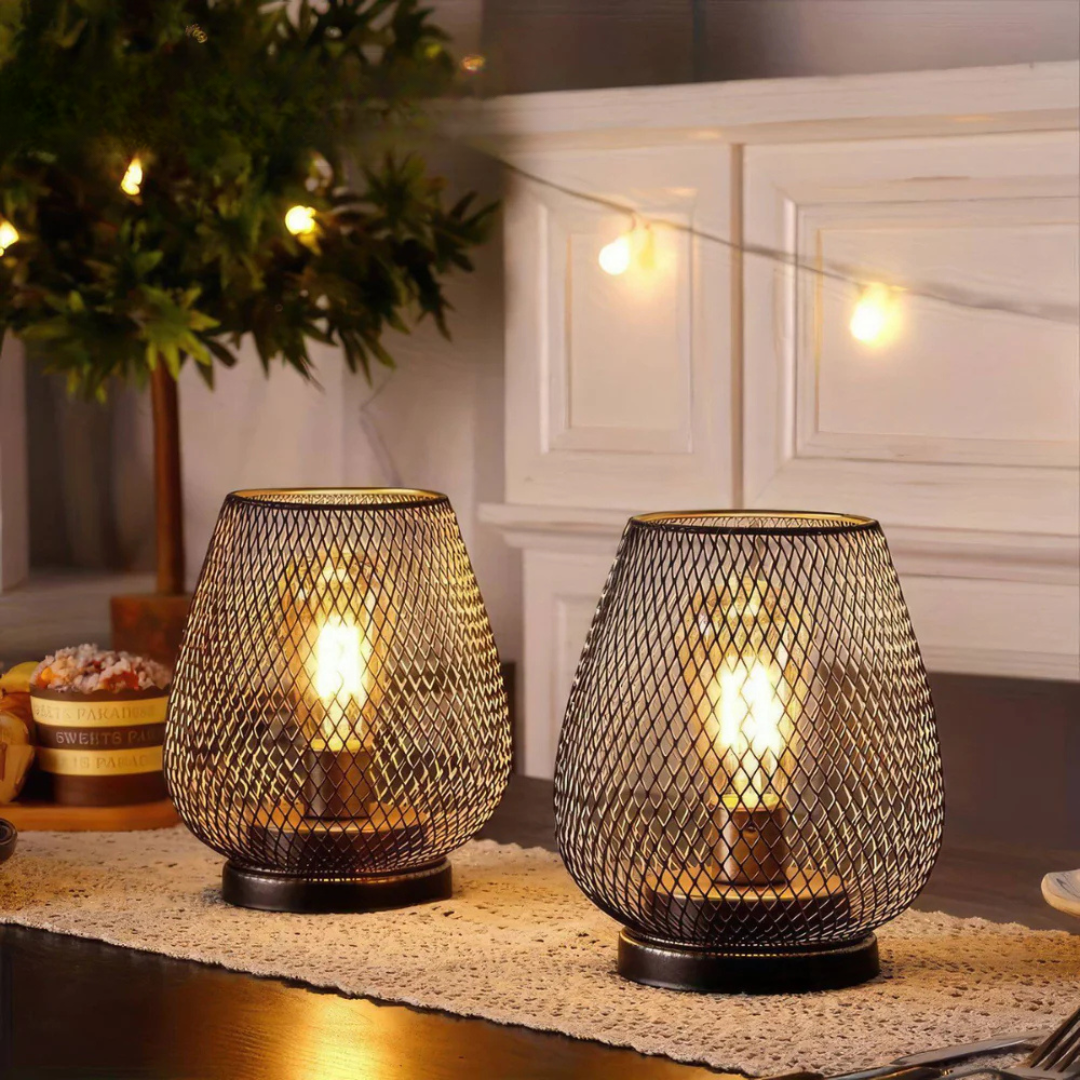 Lanterne lampe de table LED sans fil portable pour intérieur et extérieur