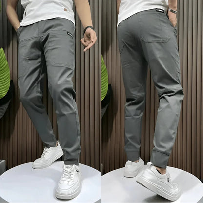 Pantalon cargo homme élastique flexible coupe décontractée