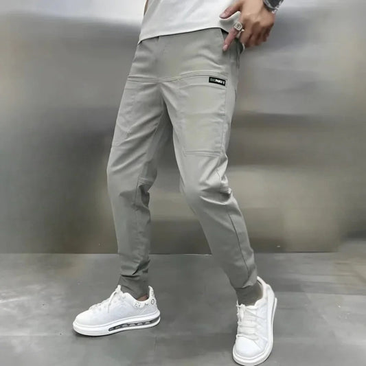 Pantalon cargo homme élastique flexible coupe décontractée