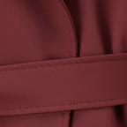 Women's Cropped Trench Coat with Tie Belt and Notched Lapels