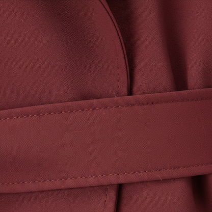 Trench-Coat Court Ceinture Nouée Col Revers pour Femme