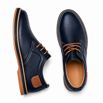 Chaussures homme cuir véritable fait main coutures artisanales