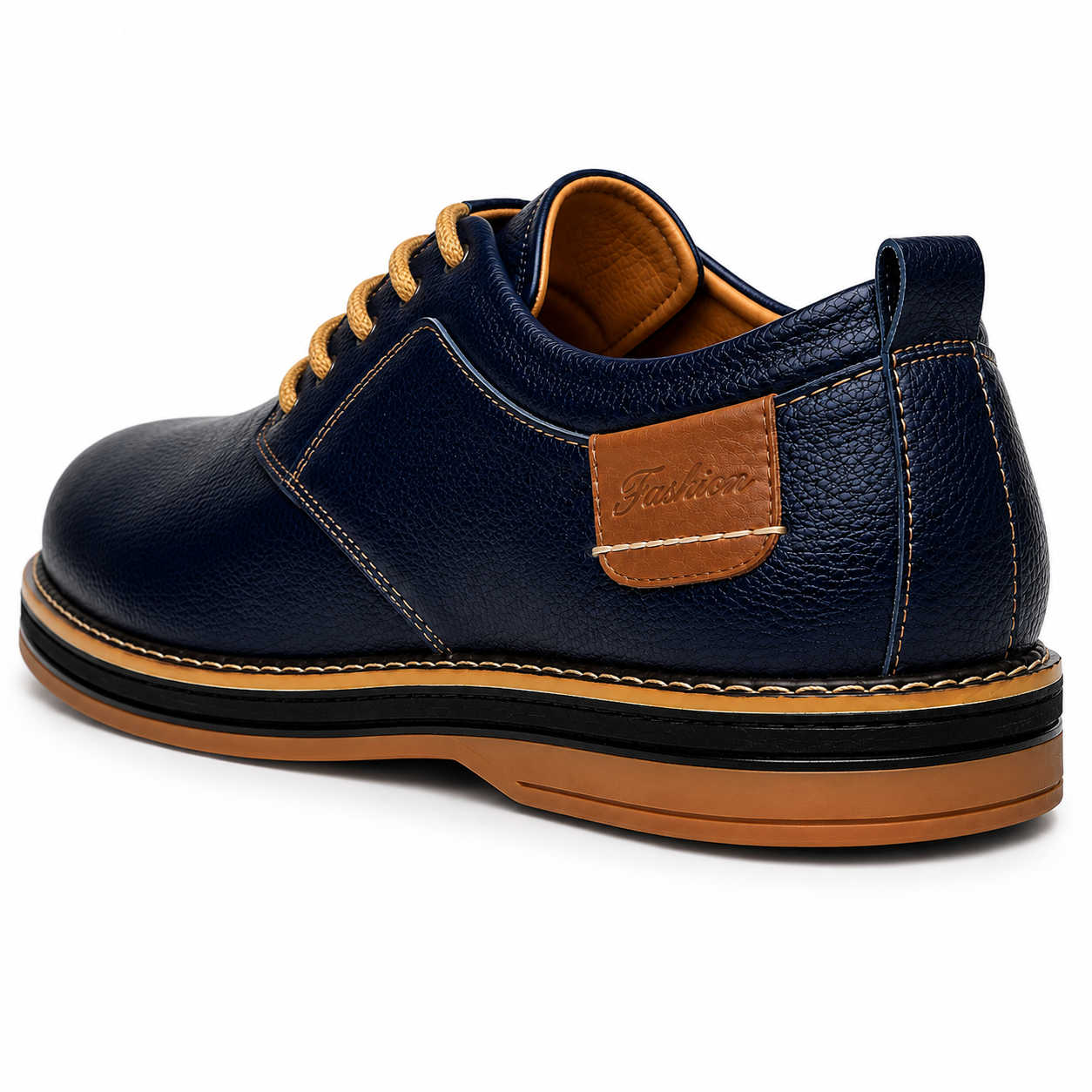 Chaussures homme cuir véritable fait main coutures artisanales