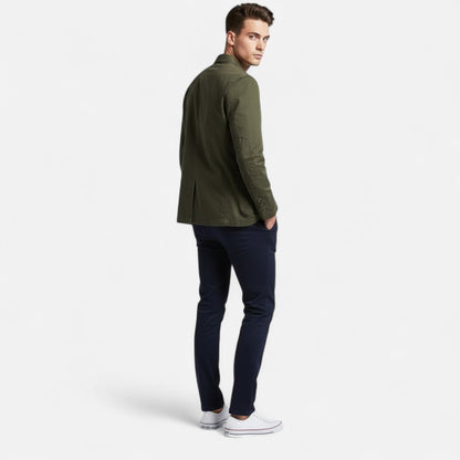 Blazer homme grande taille trois boutons style tailleur italien