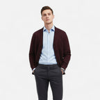 Cárdigan de punto para hombre, de corte regular y elegante