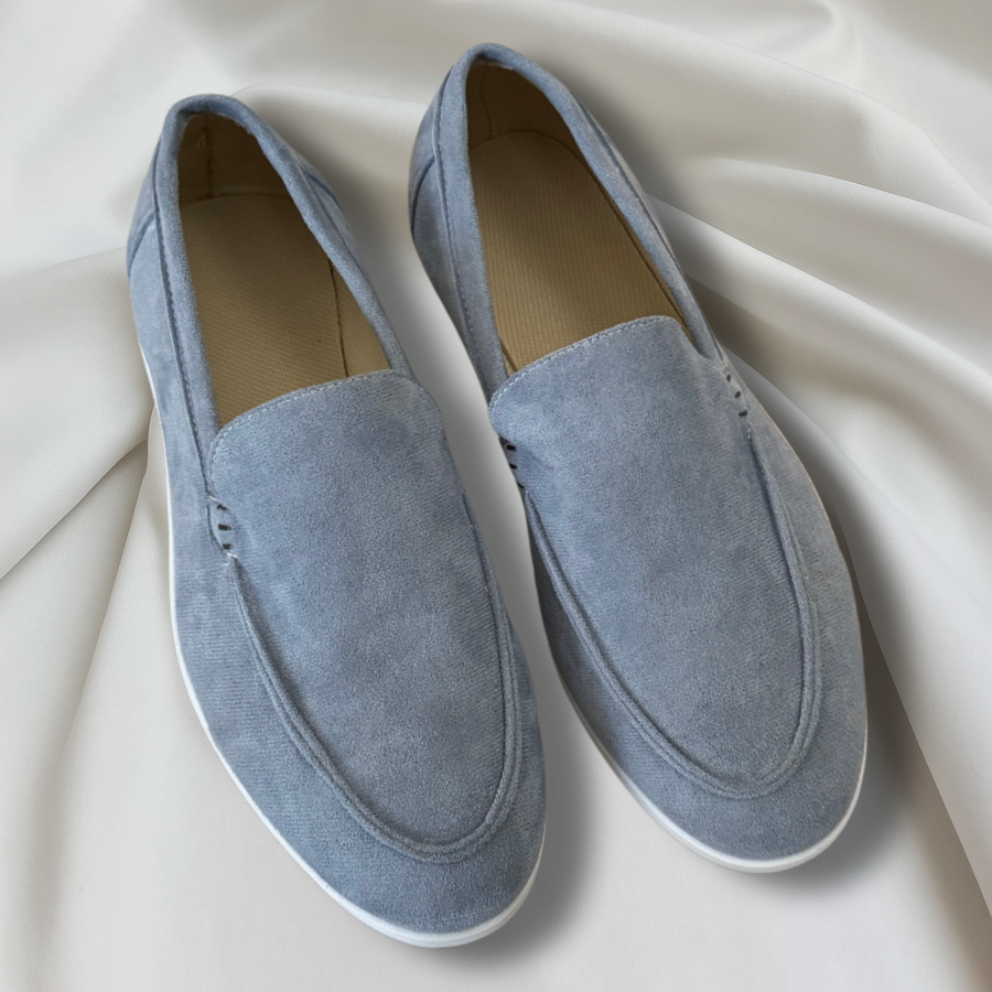 Mocassins homme daim coupe classique semelle souple élégants
