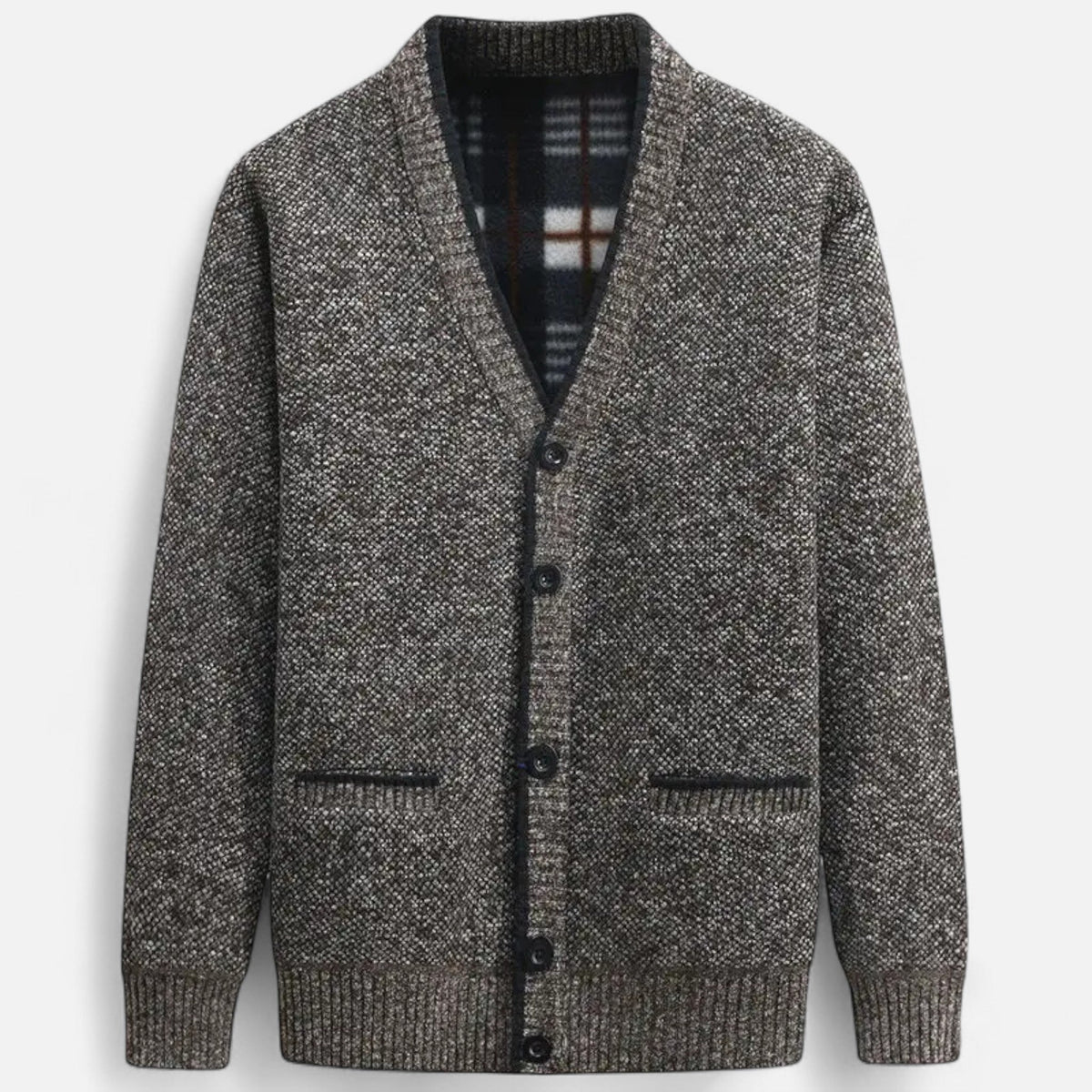 Cardigan homme maille tricotée coupe régulière élégant