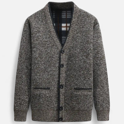 Cardigan homme maille tricotée coupe régulière élégant