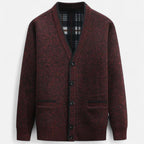 Cárdigan de punto para hombre, de corte regular y elegante