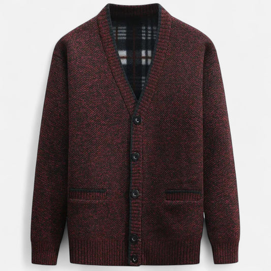 Cardigan homme maille tricotée coupe régulière élégant