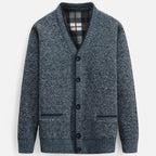 Cárdigan de punto para hombre, de corte regular y elegante