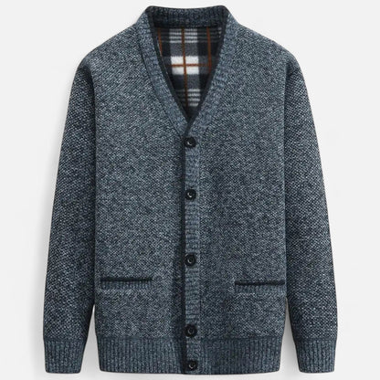 Cardigan homme maille tricotée coupe régulière élégant