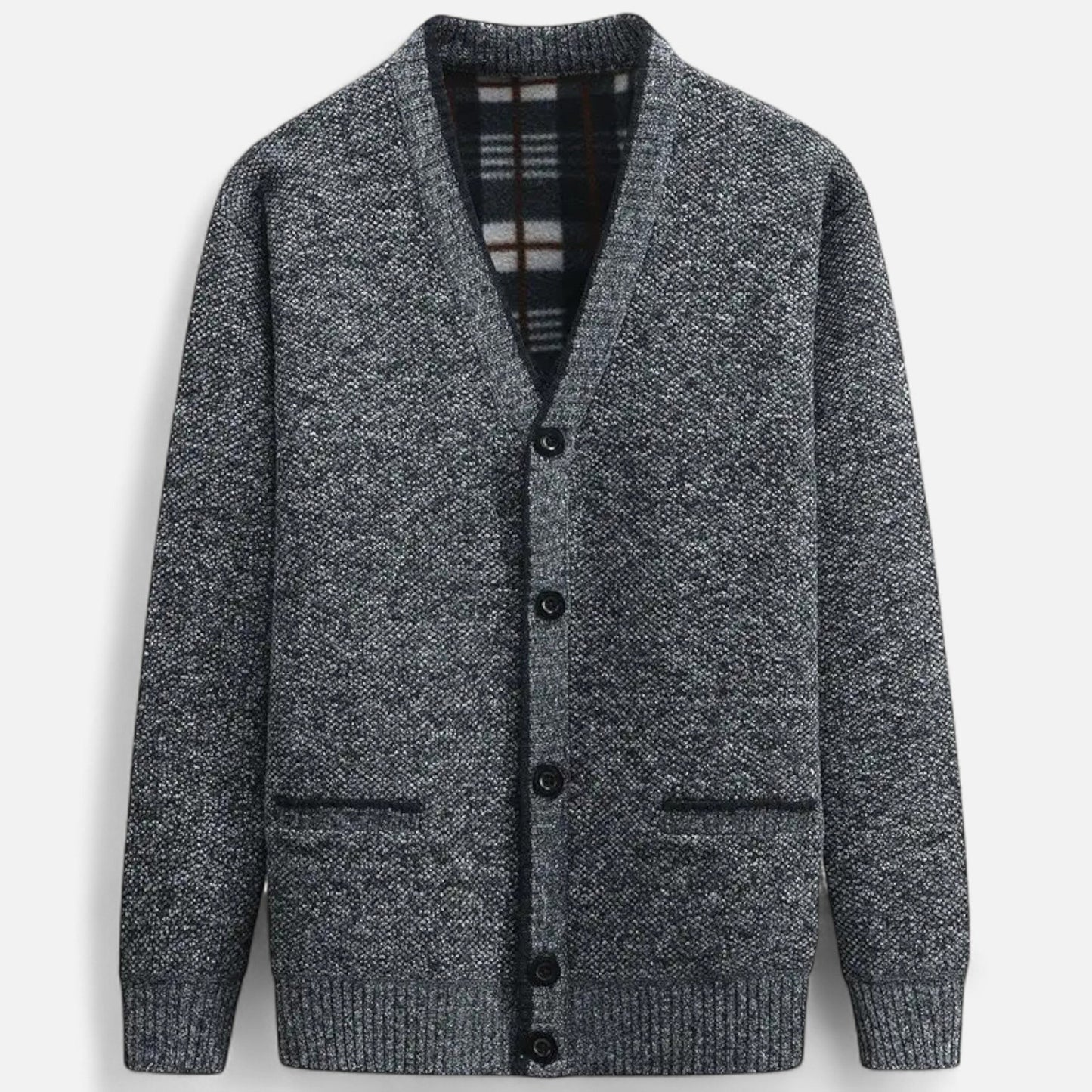 Cardigan homme maille tricotée coupe régulière élégant