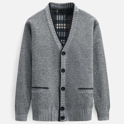 Cardigan homme maille tricotée coupe régulière élégant