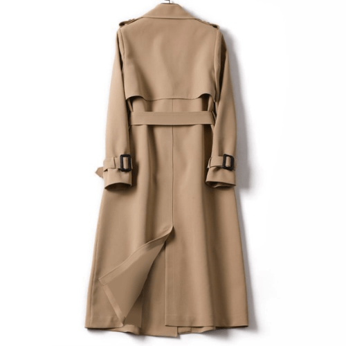 Trench da donna con spalline e vita sagomata