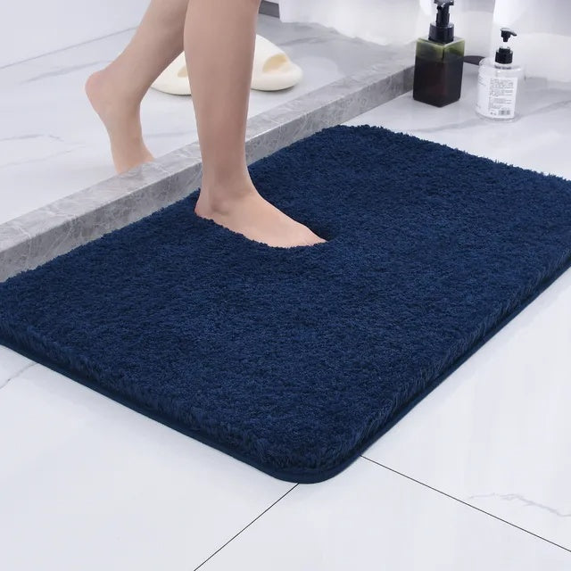 Tapis de bain ultra-doux à séchage rapide antidérapant en microfibre