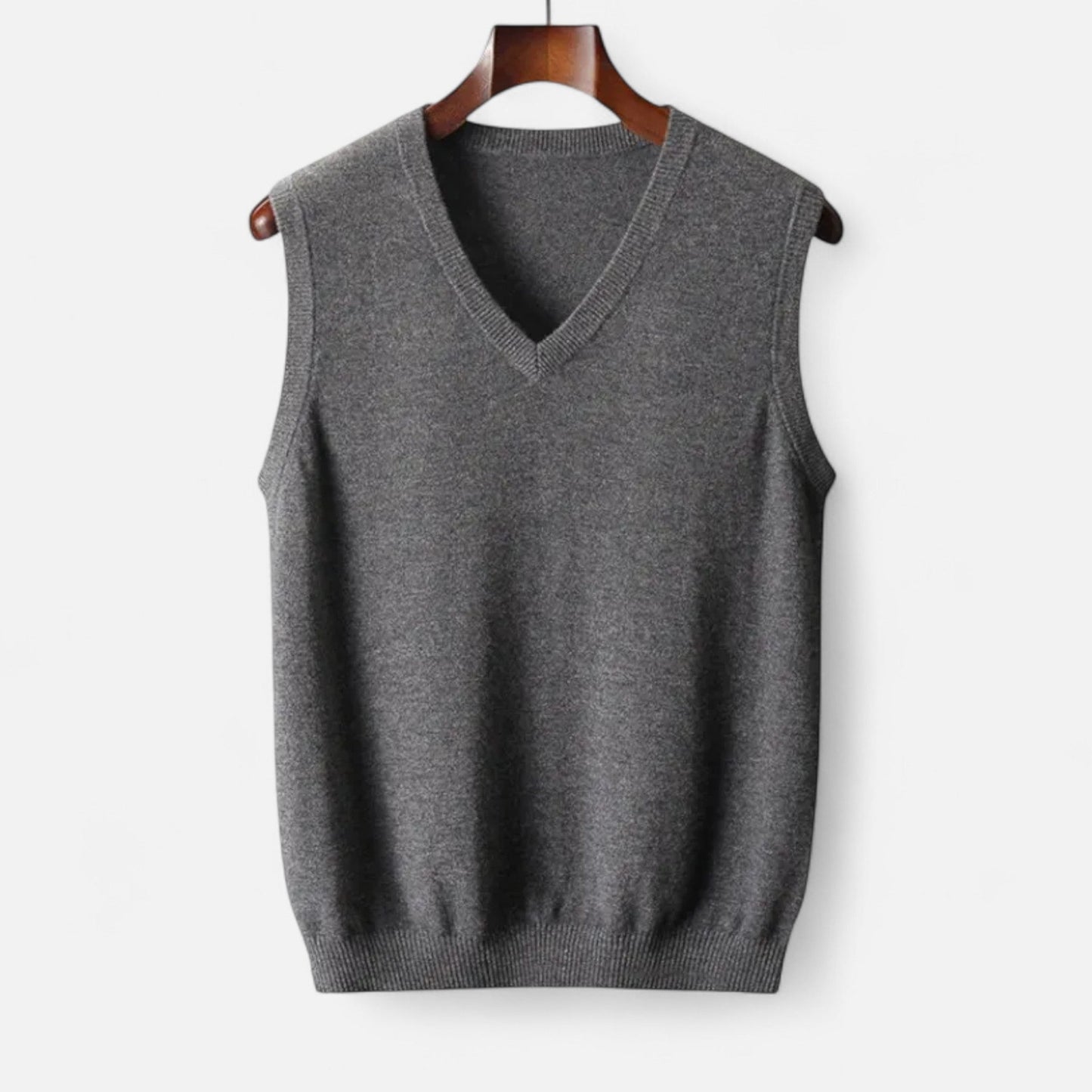 Gilet Col en V en Laine Mérinos pour Homme
