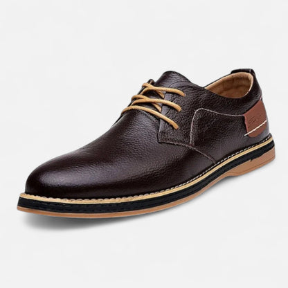 Chaussures homme cuir véritable fait main coutures artisanales