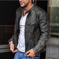 Men’s soft genuine leather jacket with a sleek design