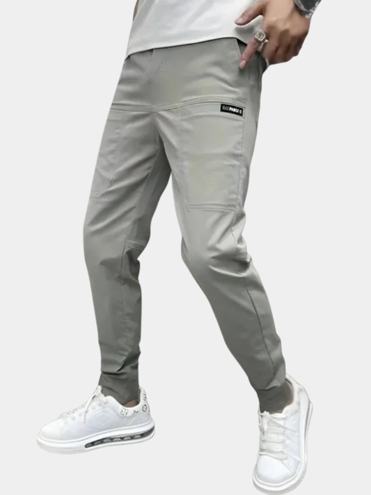 Pantalon cargo homme élastique flexible coupe décontractée