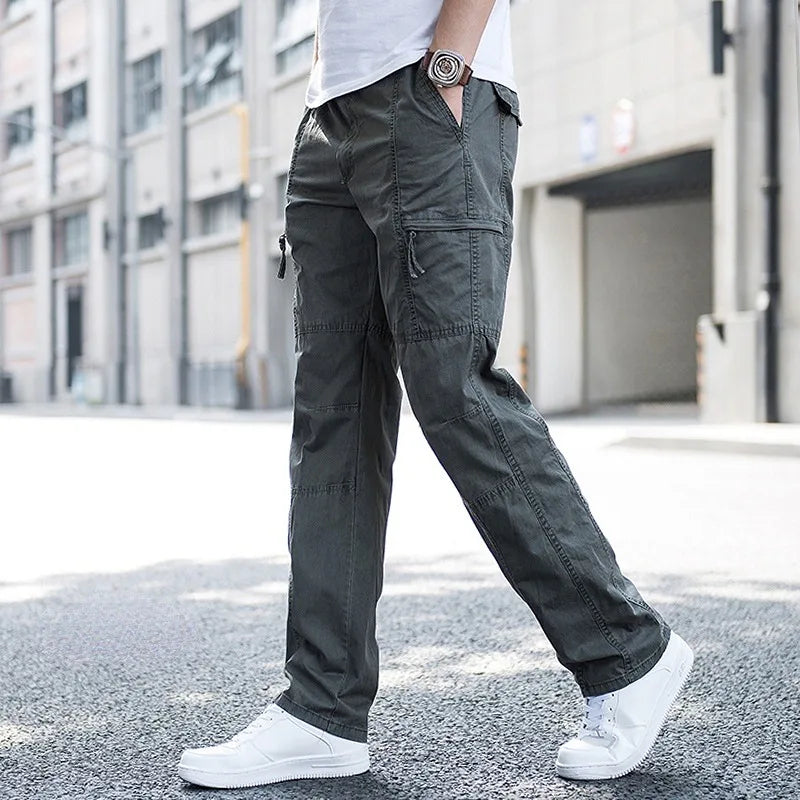 Pantalon cargo homme coton bio 4 voies poches fonctionnelles