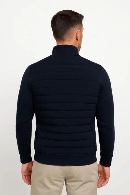 Veste Hybride Matelassée Manches en Maille pour Homme