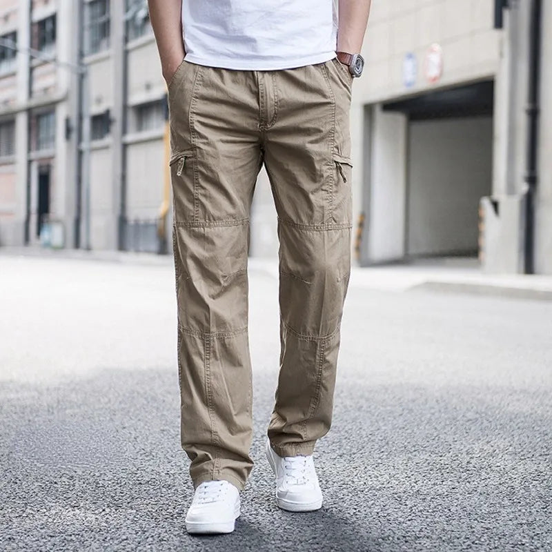 Pantalon cargo homme coton bio 4 voies poches fonctionnelles