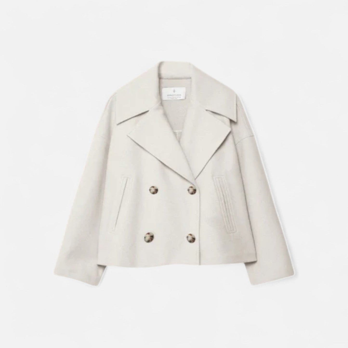 Veste en Laine Silhouette Architecturée pour Femme