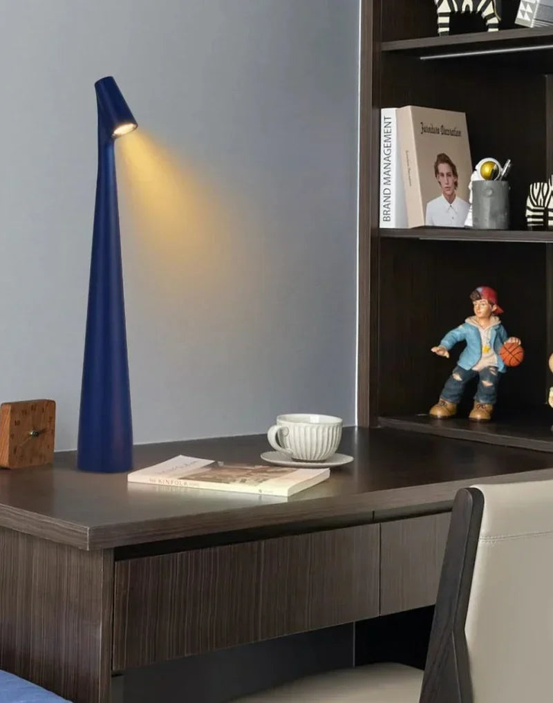 Lampe de table sans fil rechargeable avec pied élancé en plusieurs tailles