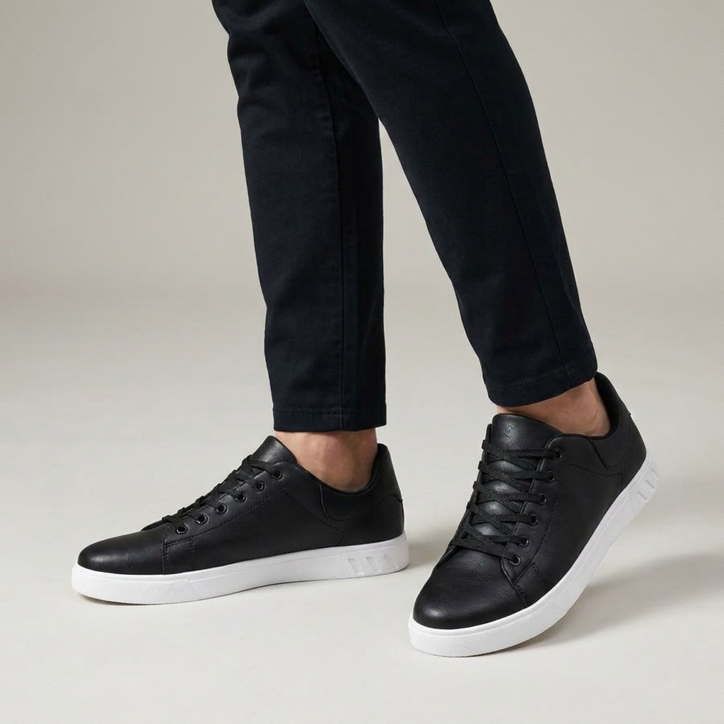 Zapatillas deportivas bajas con suela en contraste para hombre