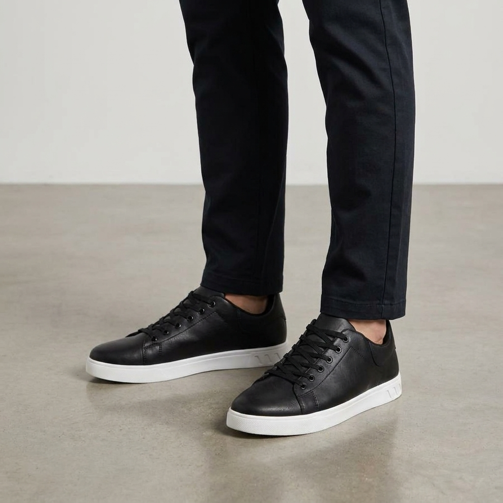 Zapatillas deportivas bajas con suela en contraste para hombre