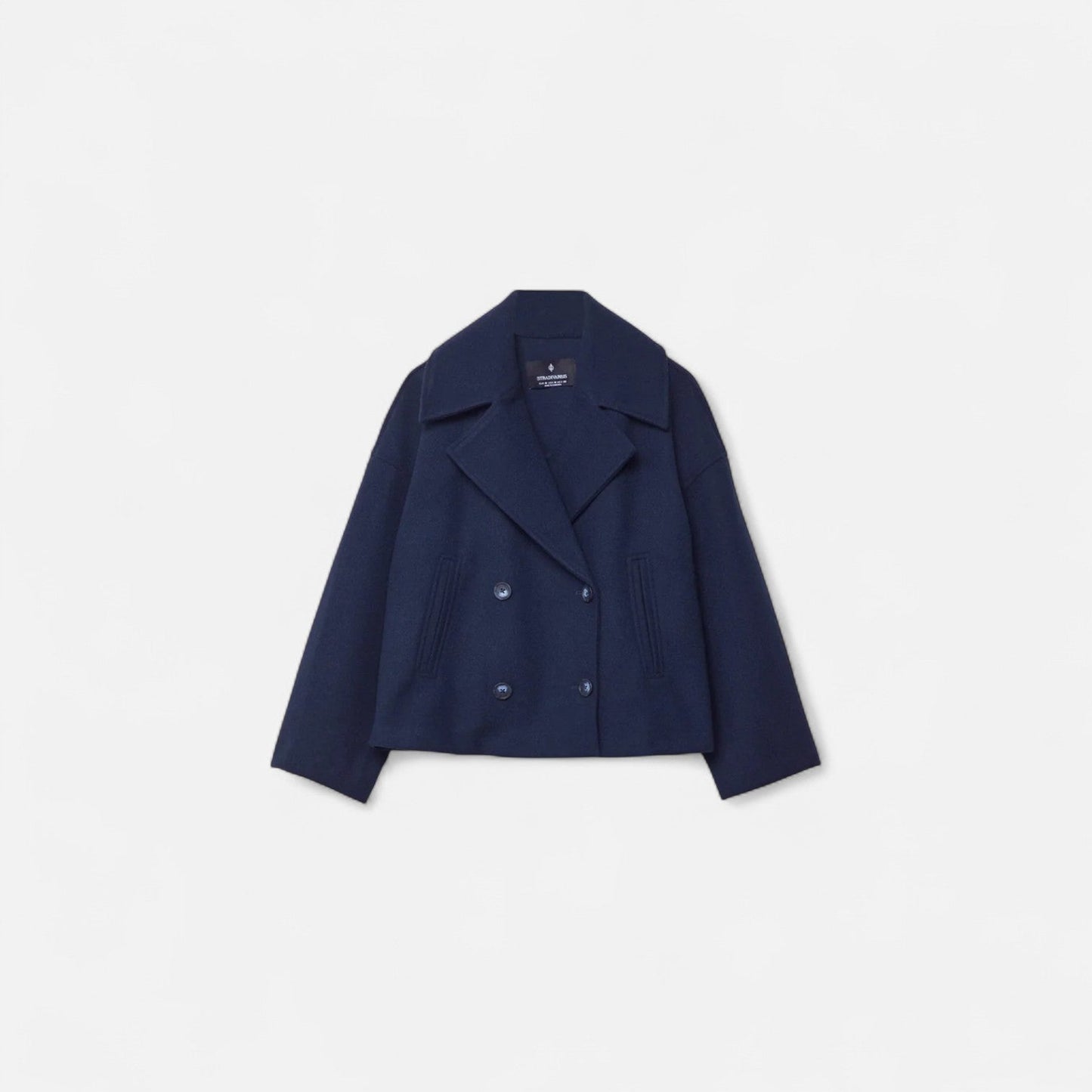 Veste en Laine Silhouette Architecturée pour Femme