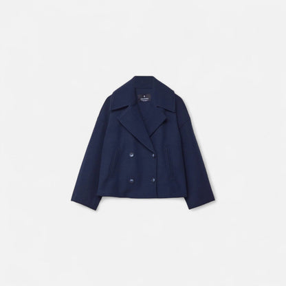 Veste en Laine Silhouette Architecturée pour Femme