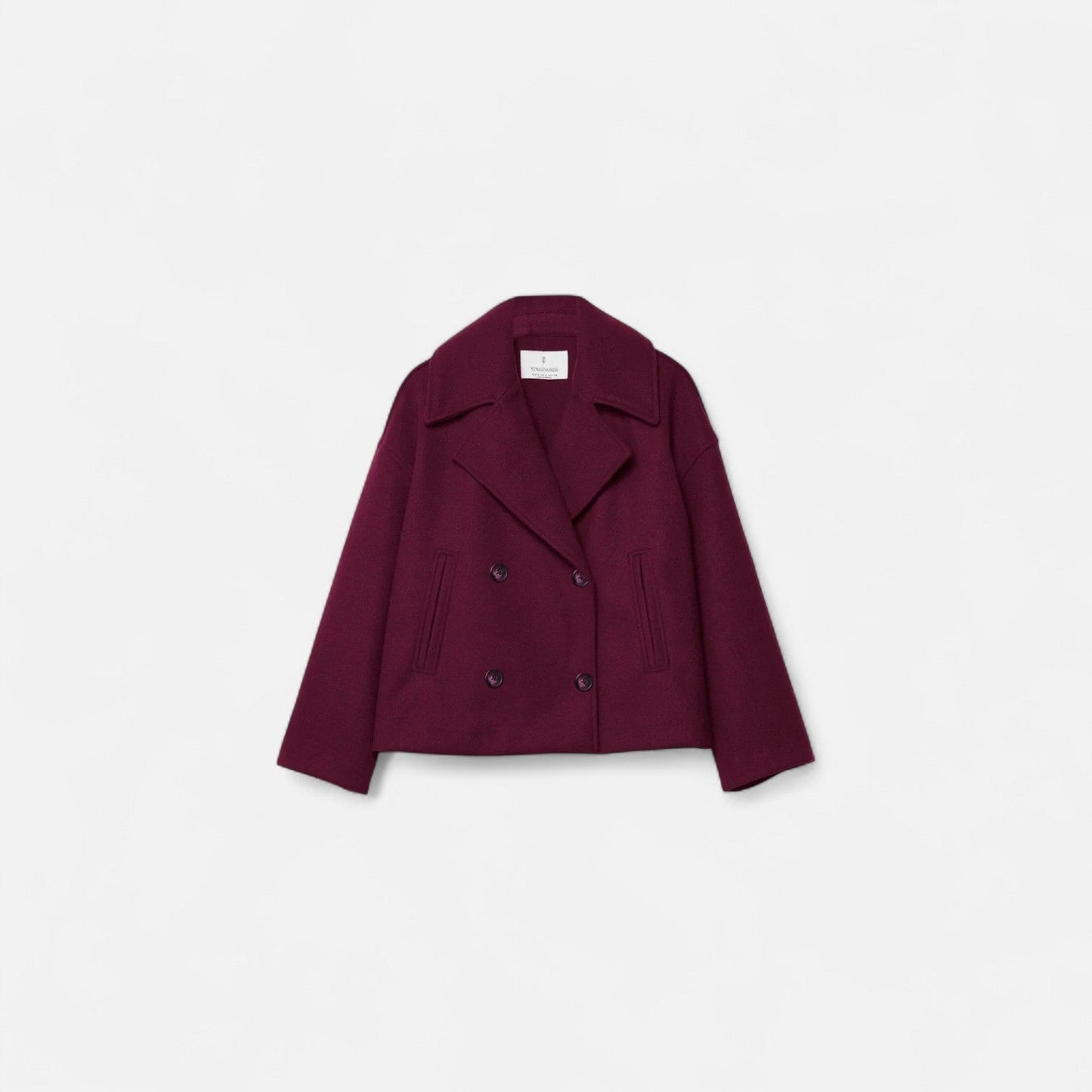 Veste en Laine Silhouette Architecturée pour Femme