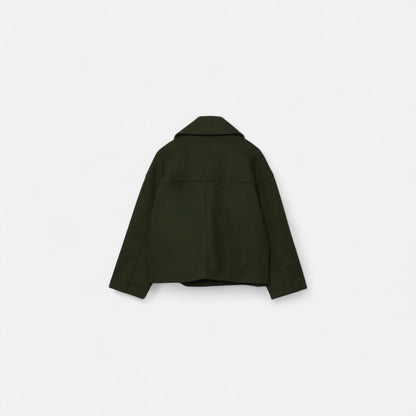 Veste en Laine Silhouette Architecturée pour Femme