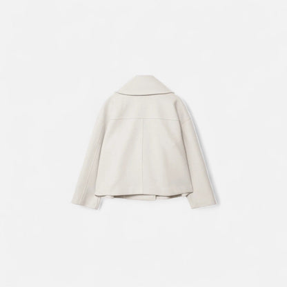 Veste en Laine Silhouette Architecturée pour Femme